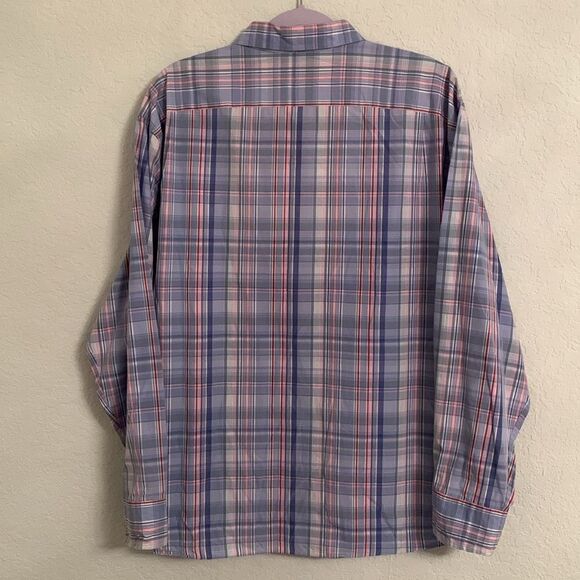 J.Crew Men’s Plaid Purple Pink Long Sleeve Button Down Pocket Size XL - Picture 3 of 10